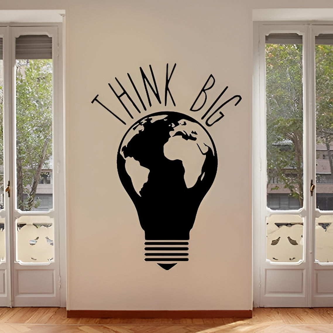 Think Big Light Bulb Motivational Art